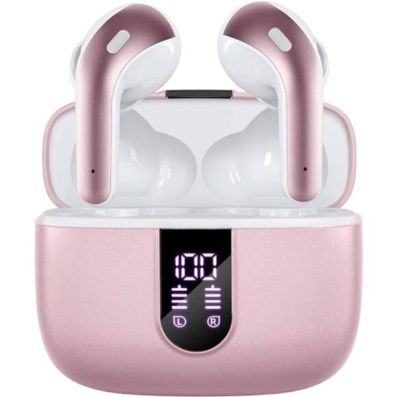 Bluetooth Headphone Wireless Earbud Airpods Pro 2 Charging Case Waterproof PINK - Picture 1 of 6